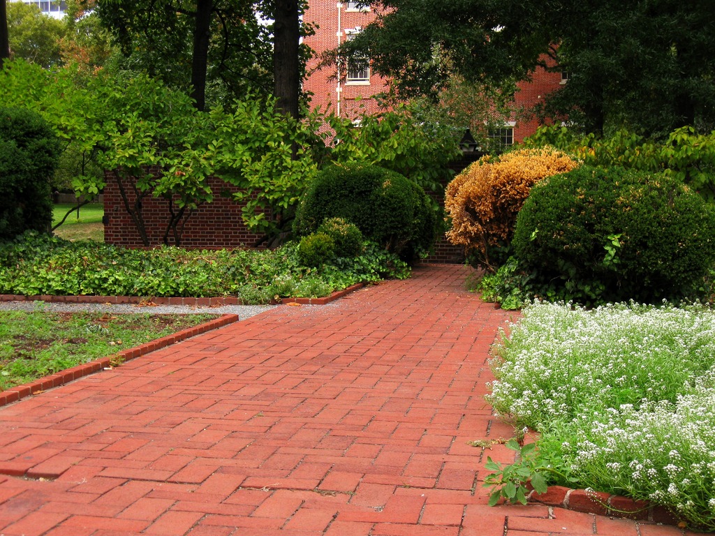 brick driveway entrance