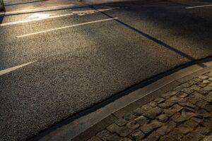 new asphalt wet